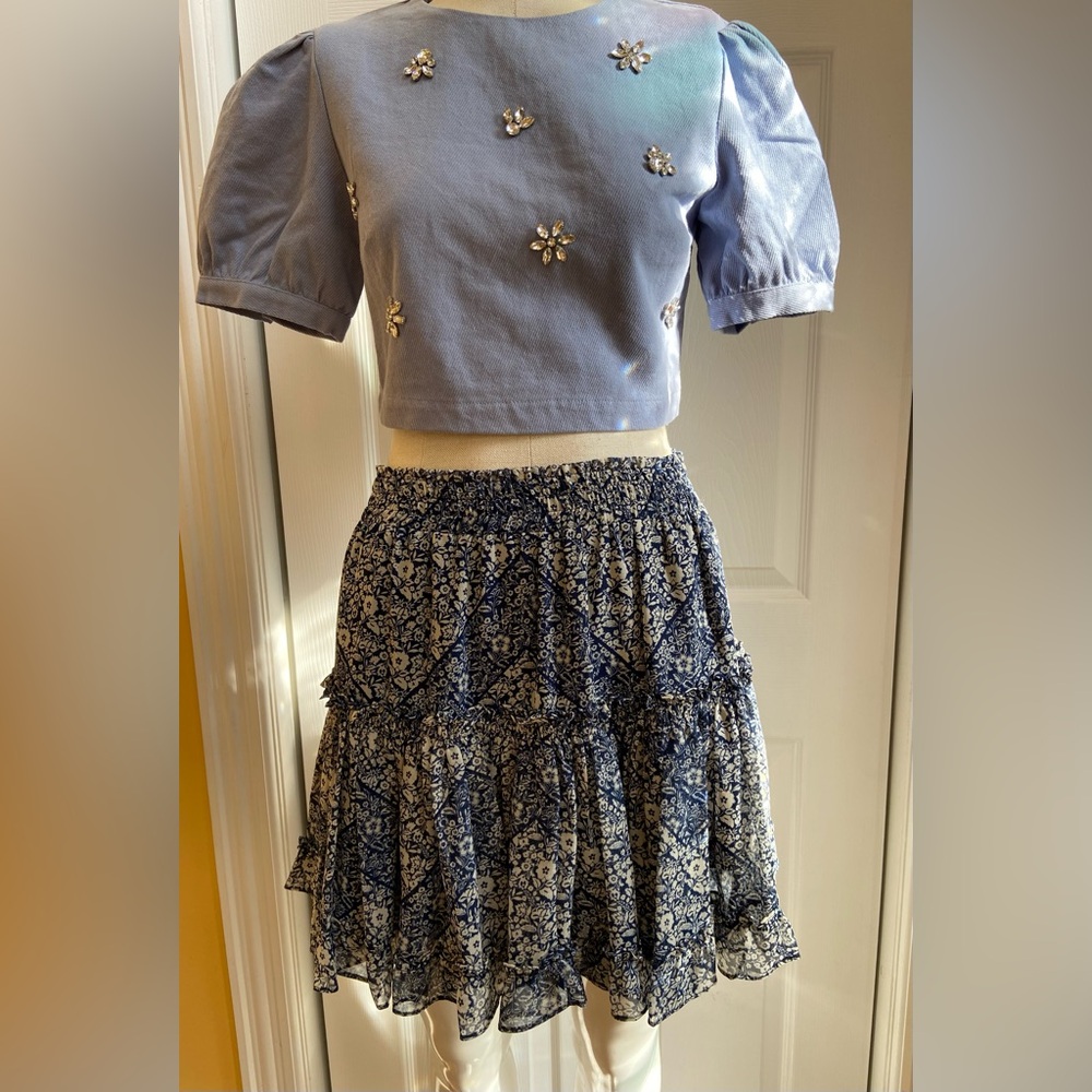 NWT Misa Los Angeles Hi-Lo Mini Skirt